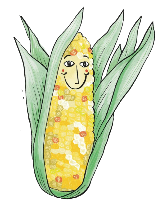 VegFest logo is weird happy dopy vegetables